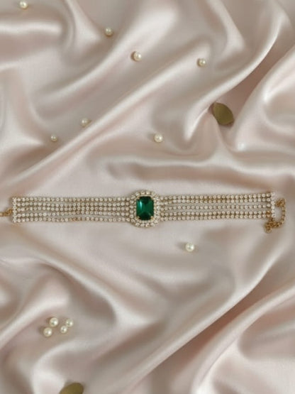 Crystal Stone Choker Necklace