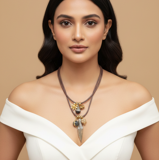 Bohemian Luxe Layered Pendant Necklace