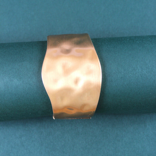 Minimalist Matte Gold Statement Cuff Bracelet