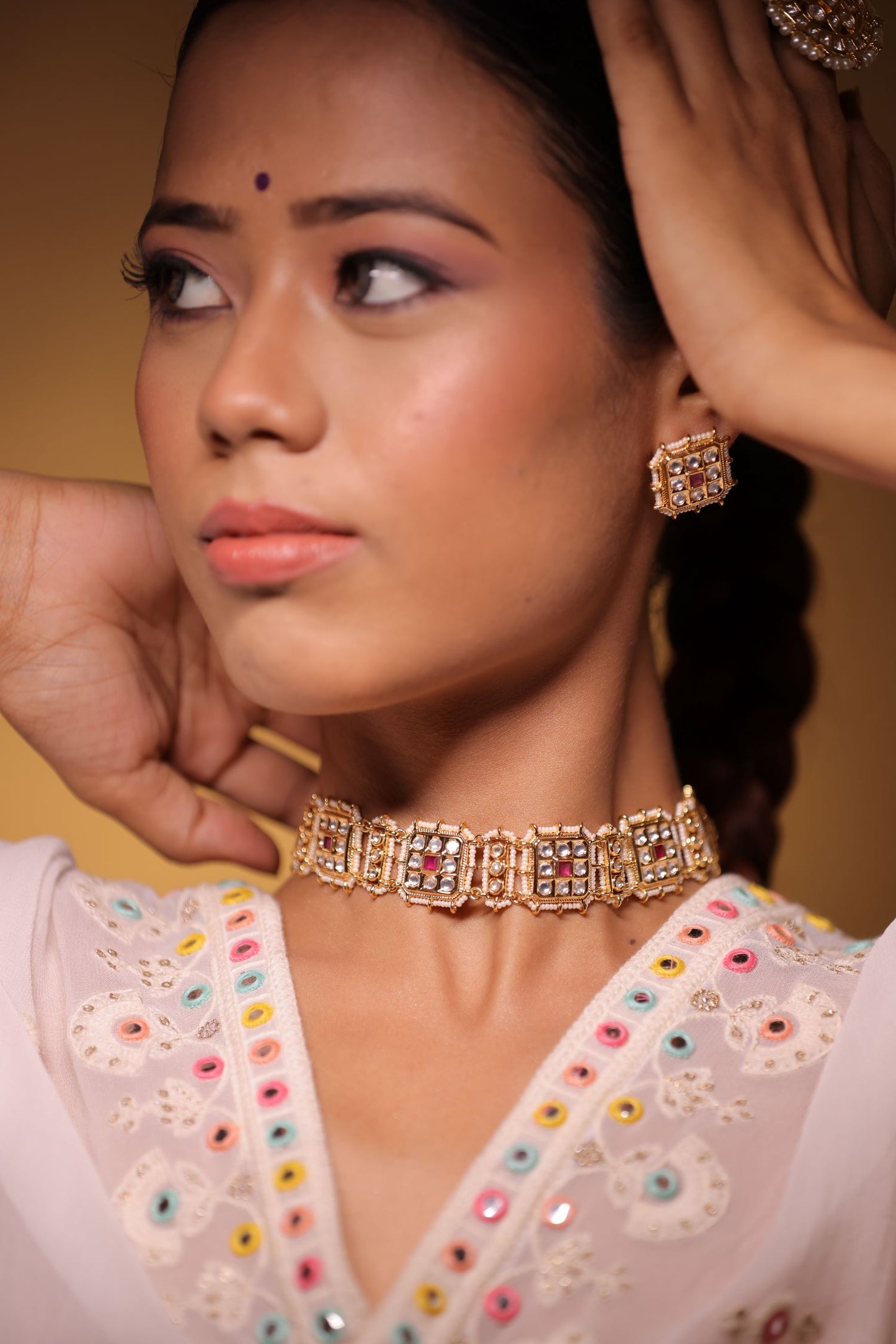 Golden Choker Neckpiece