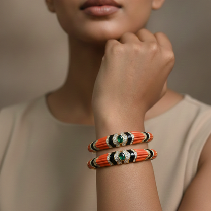Royal Emerald  Bangles Bracelet