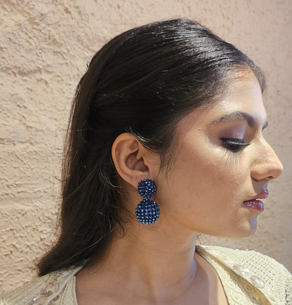 Druzy Stone Ball Earring