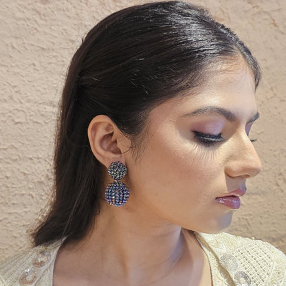 Druzy Stone Ball Earring