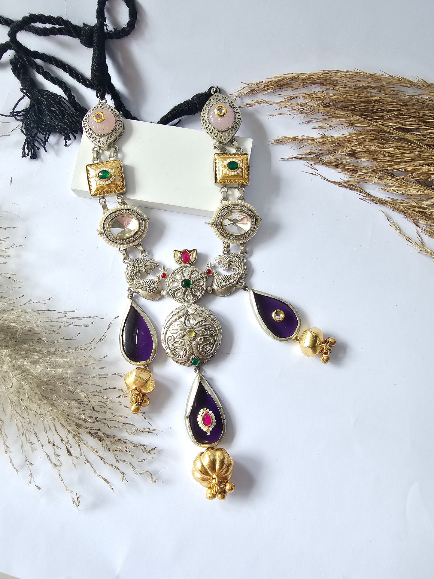 Silver Long Neckpiece