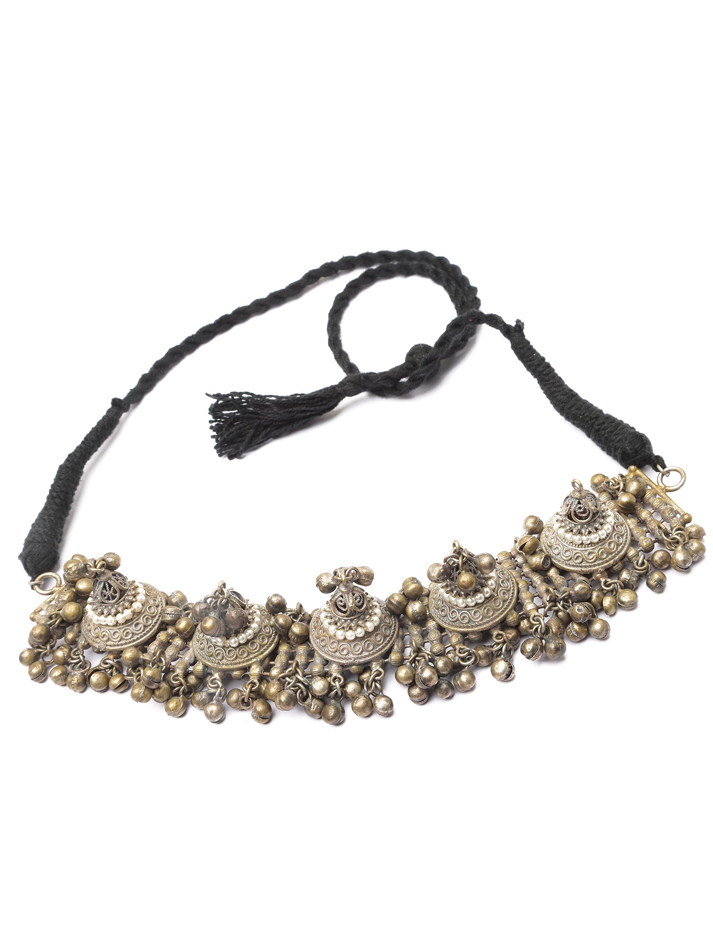 Silver Choker With Ghungroo