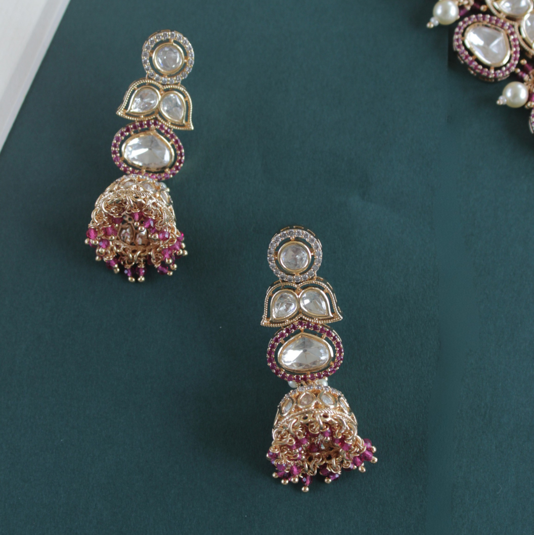 Pearl Bloom Polki Choker Set