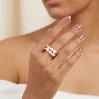 Pearl Emblished Ring