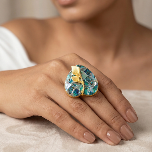 Heart Shaped Cocktail Ring