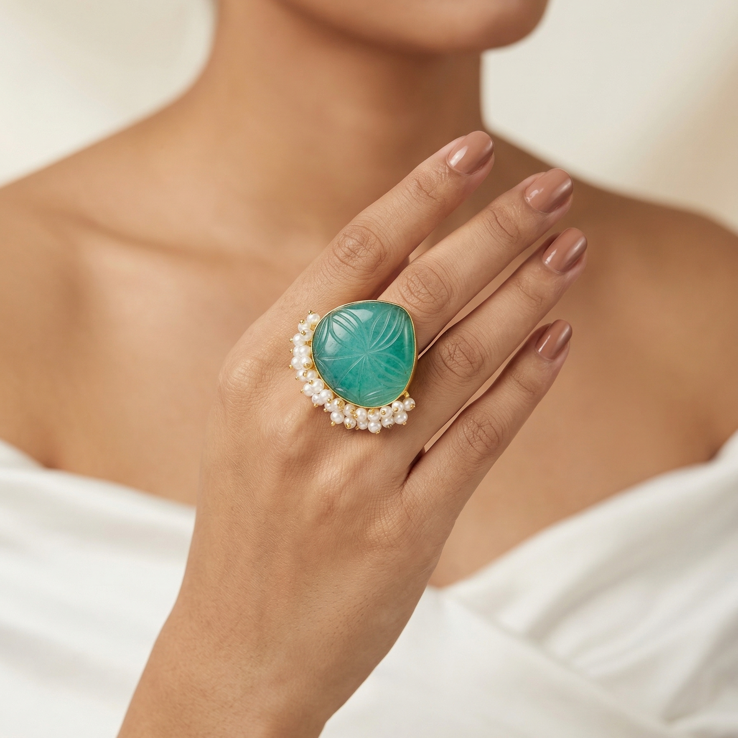Semi Precious Stone Ring