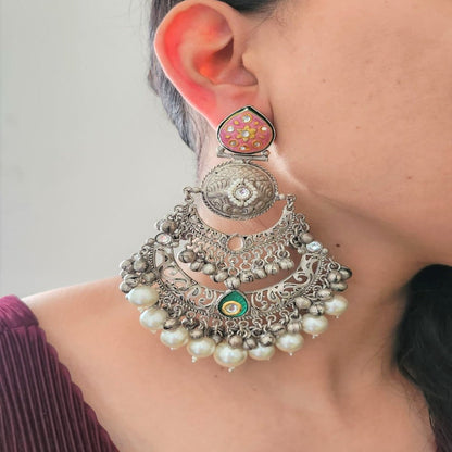 Silver Chandelier Earring