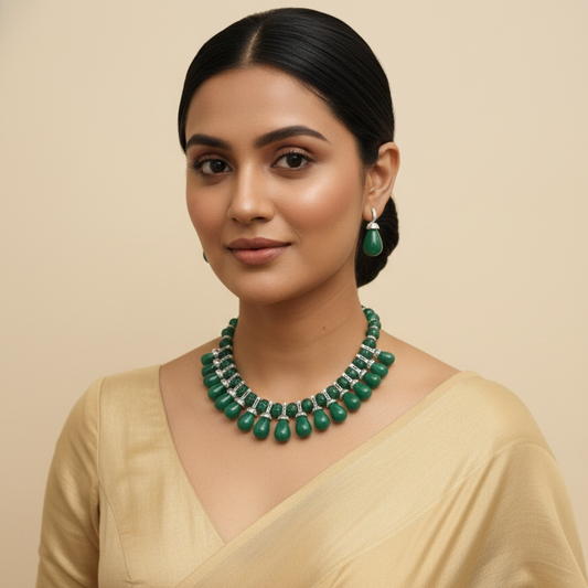 Emerald Royale Luxury Necklace Set