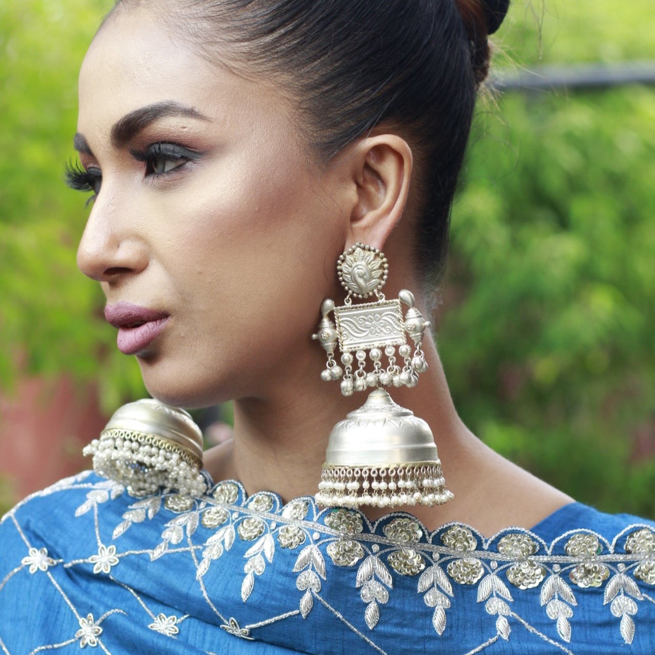 Silver Light Weight Jhumka