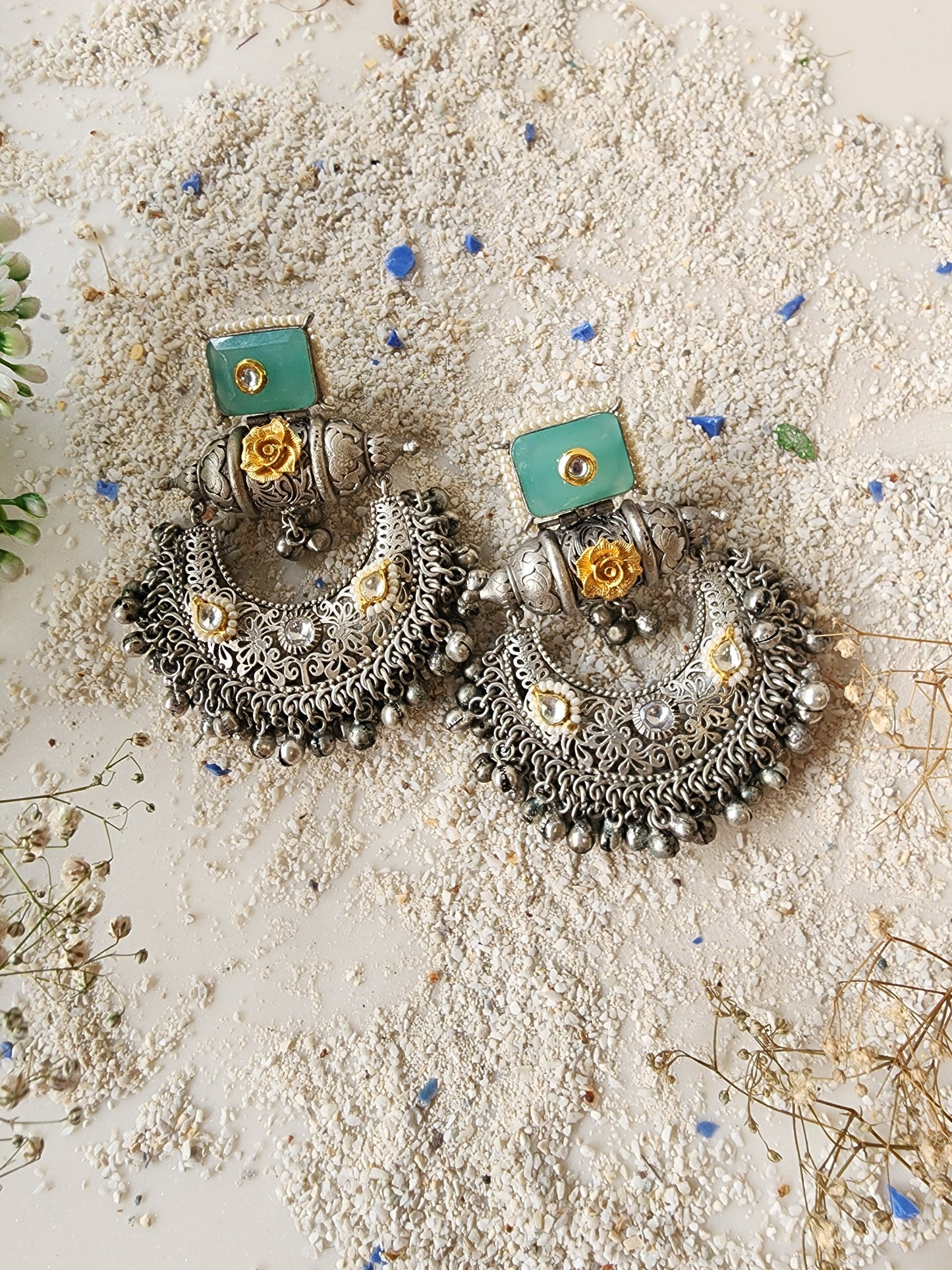 Silver Chandelier Earring