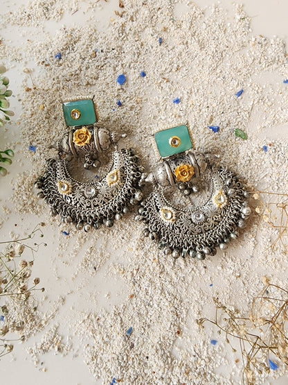 Silver Chandelier Earring