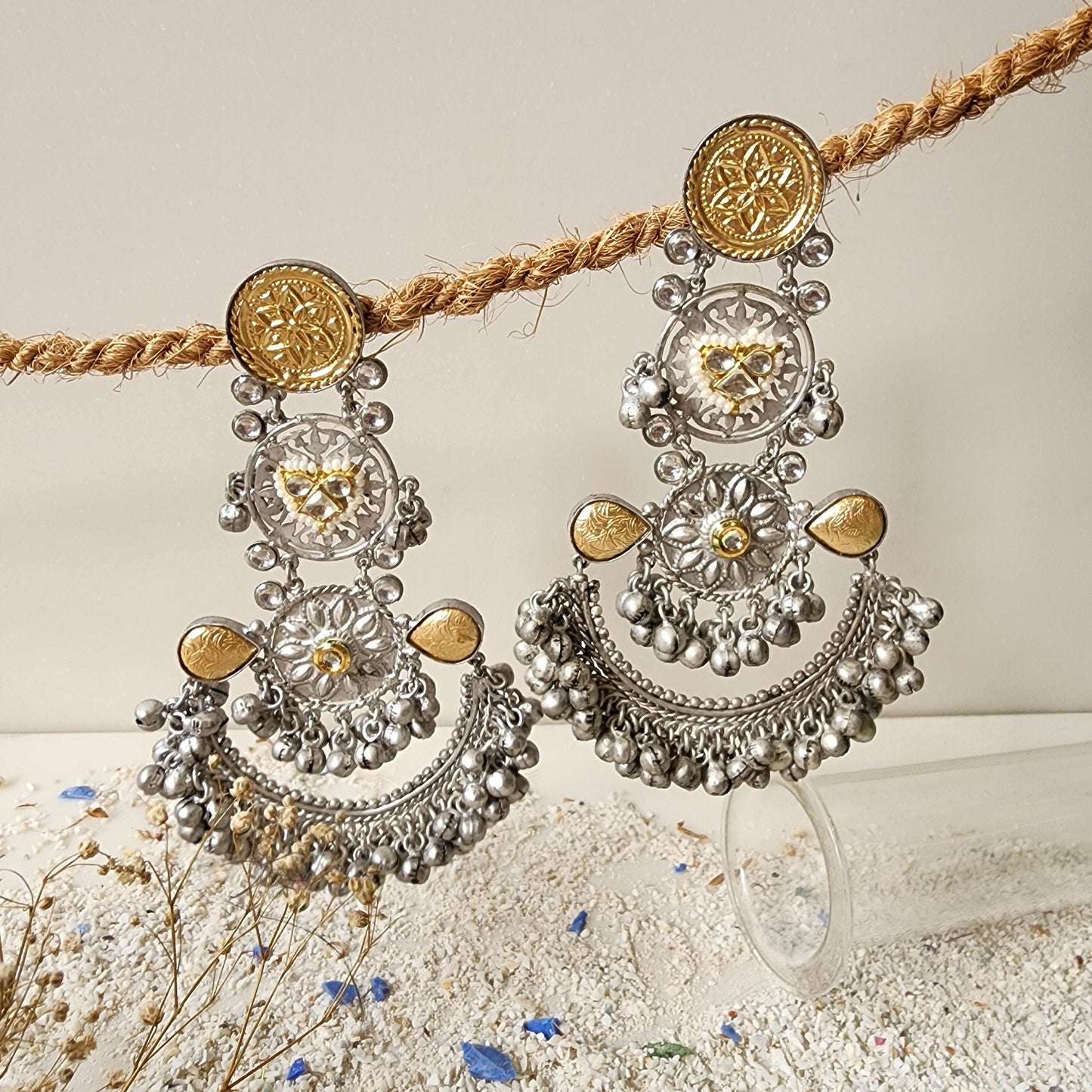 Silver Long Chandlier Earring