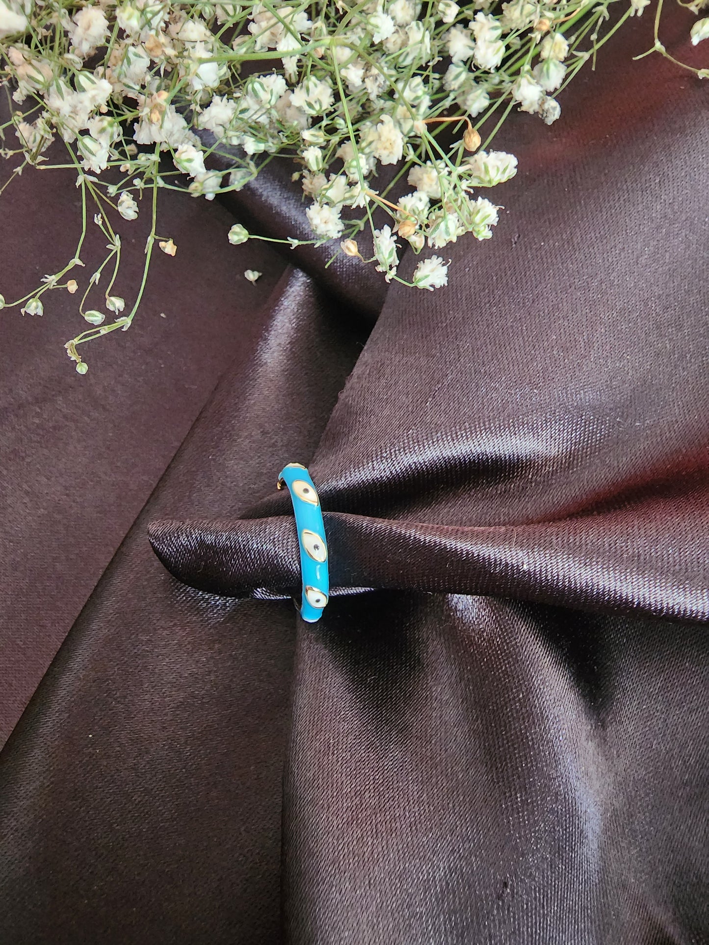 Enamel Evil Eye Ring
