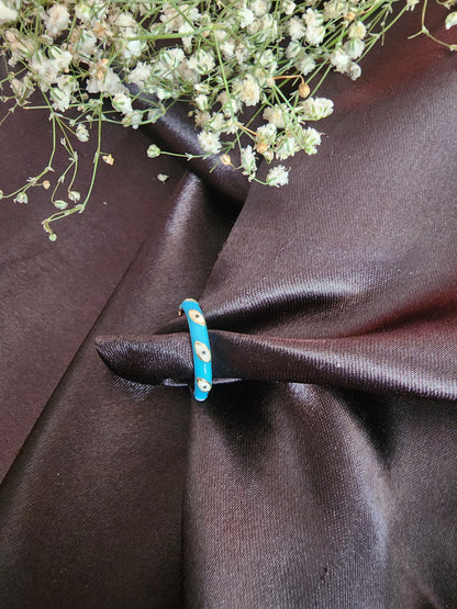 Enamel Evil Eye Ring