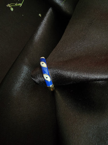 Enamel Evil Eye Ring