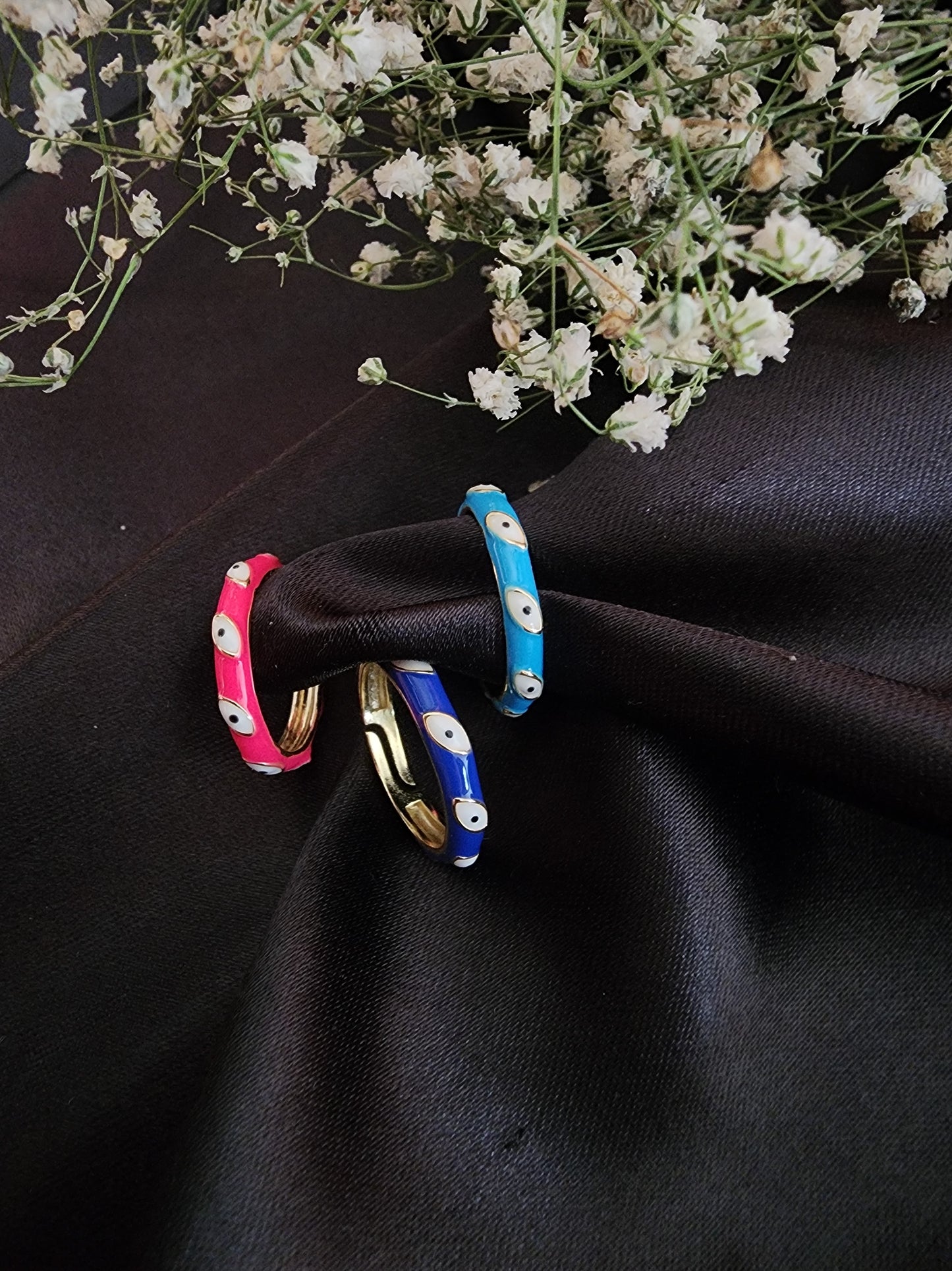 Enamel Evil Eye Ring