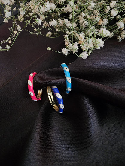 Enamel Evil Eye Ring