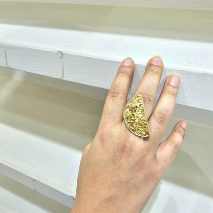 Golden Westen Ring With Stone