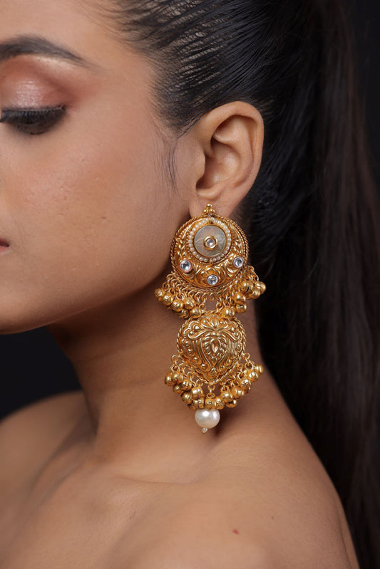 Golden Dangle With Ghungroo