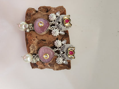 Dangle Earring With Stone