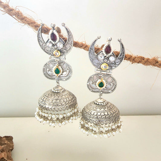 Golden Long Jhumka Earring