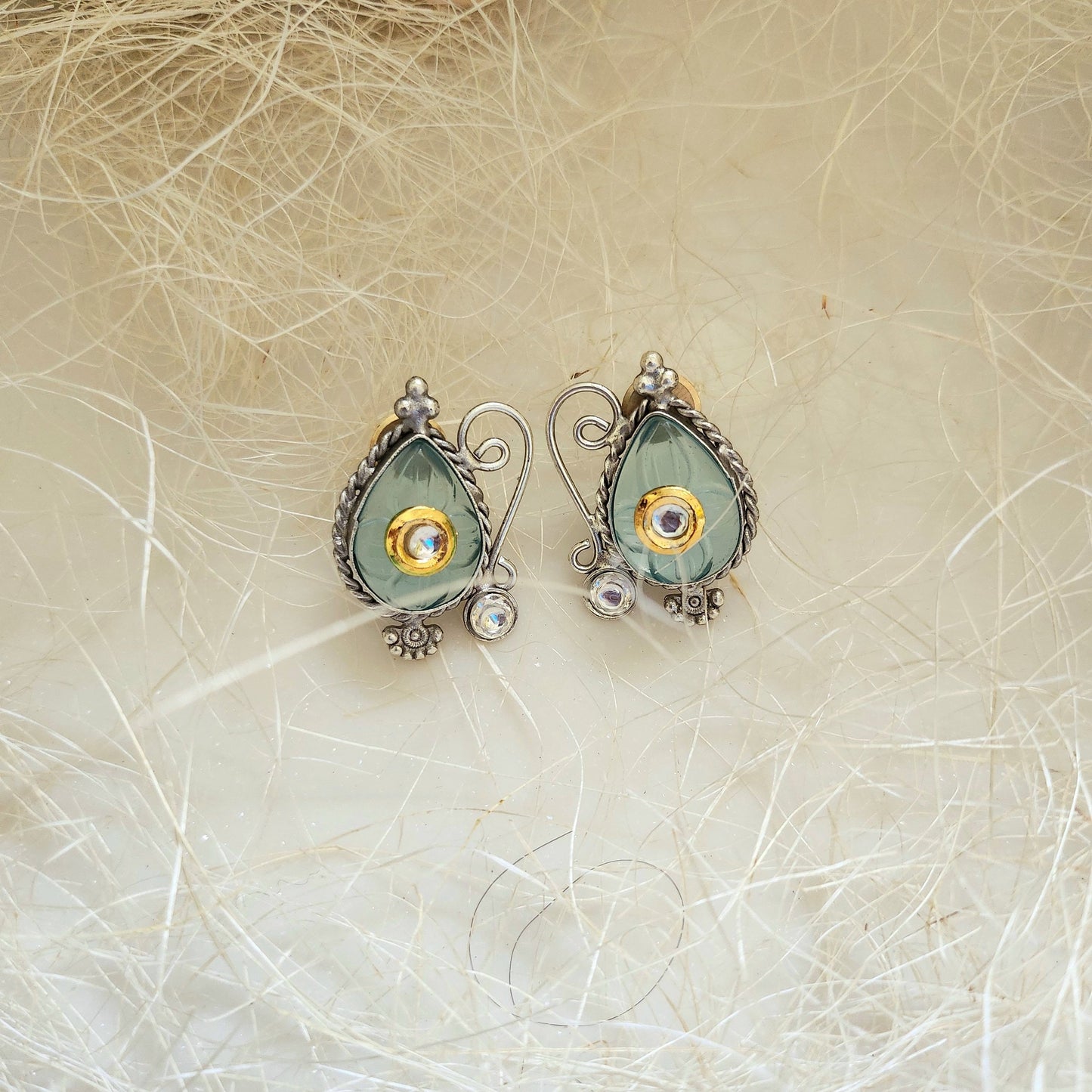 Stud Earring With Stone