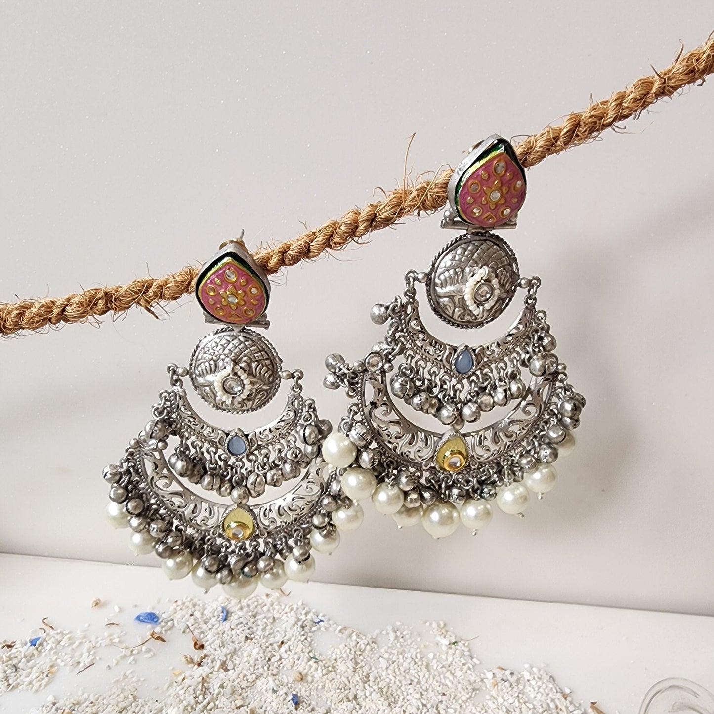 Silver Chandelier Earring