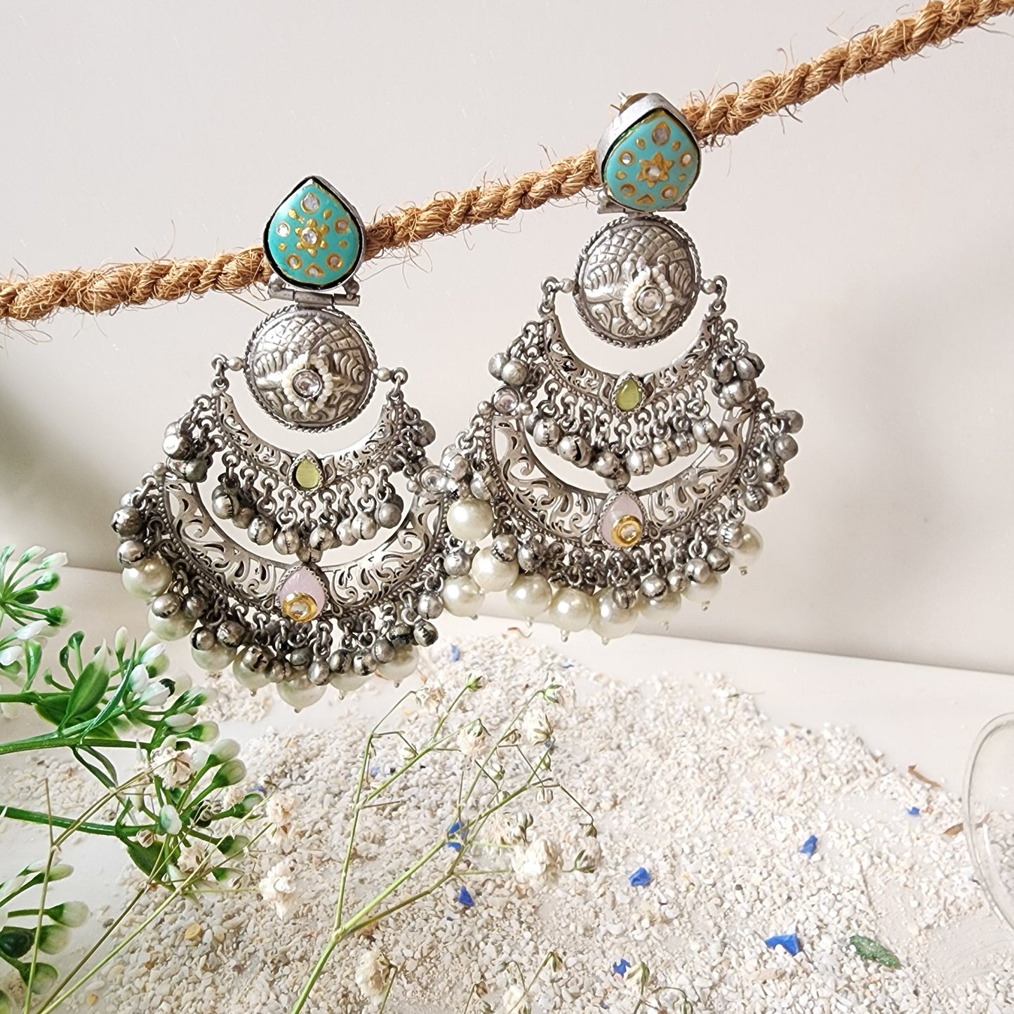 Silver Chandelier Earring