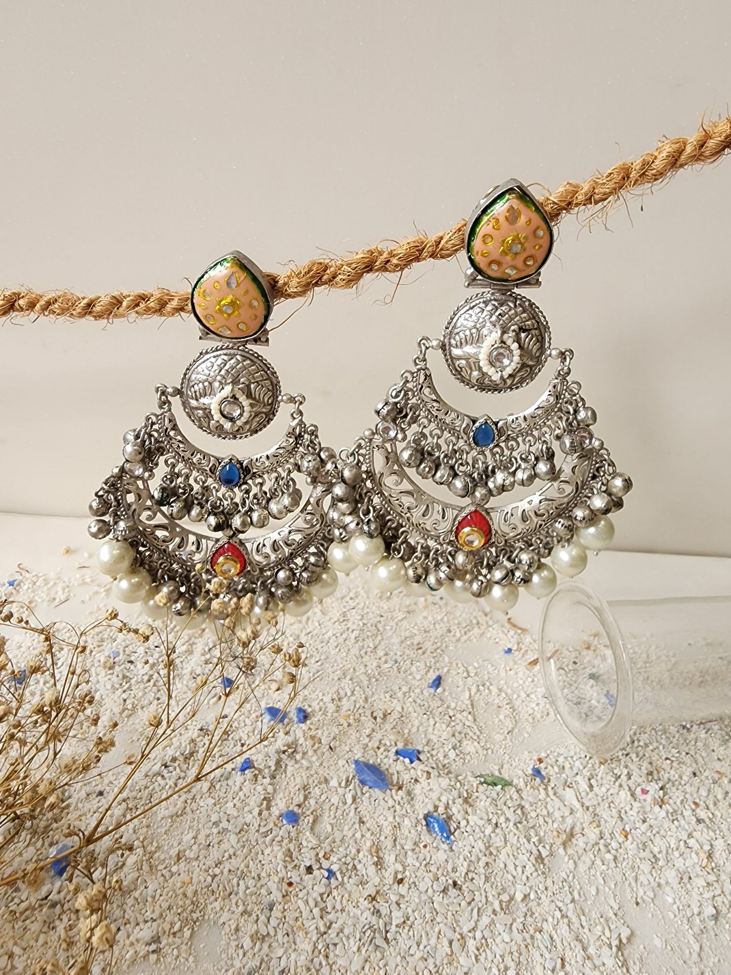 Silver Chandelier Earring