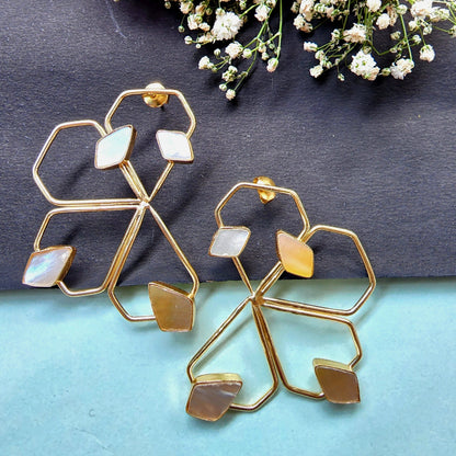 Half Flower Shaped Earring