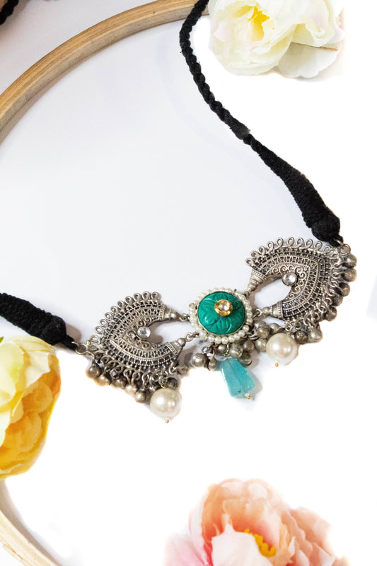 Turquoise Blue Choker - The Bling Girll