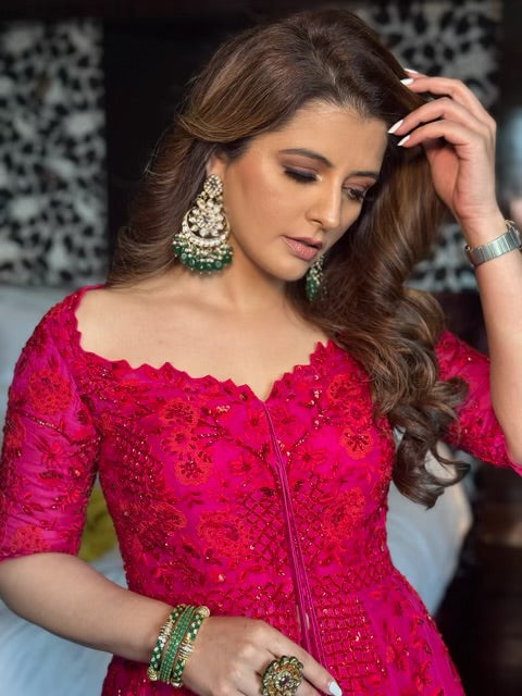 Pearl Stone Chandelier Earring