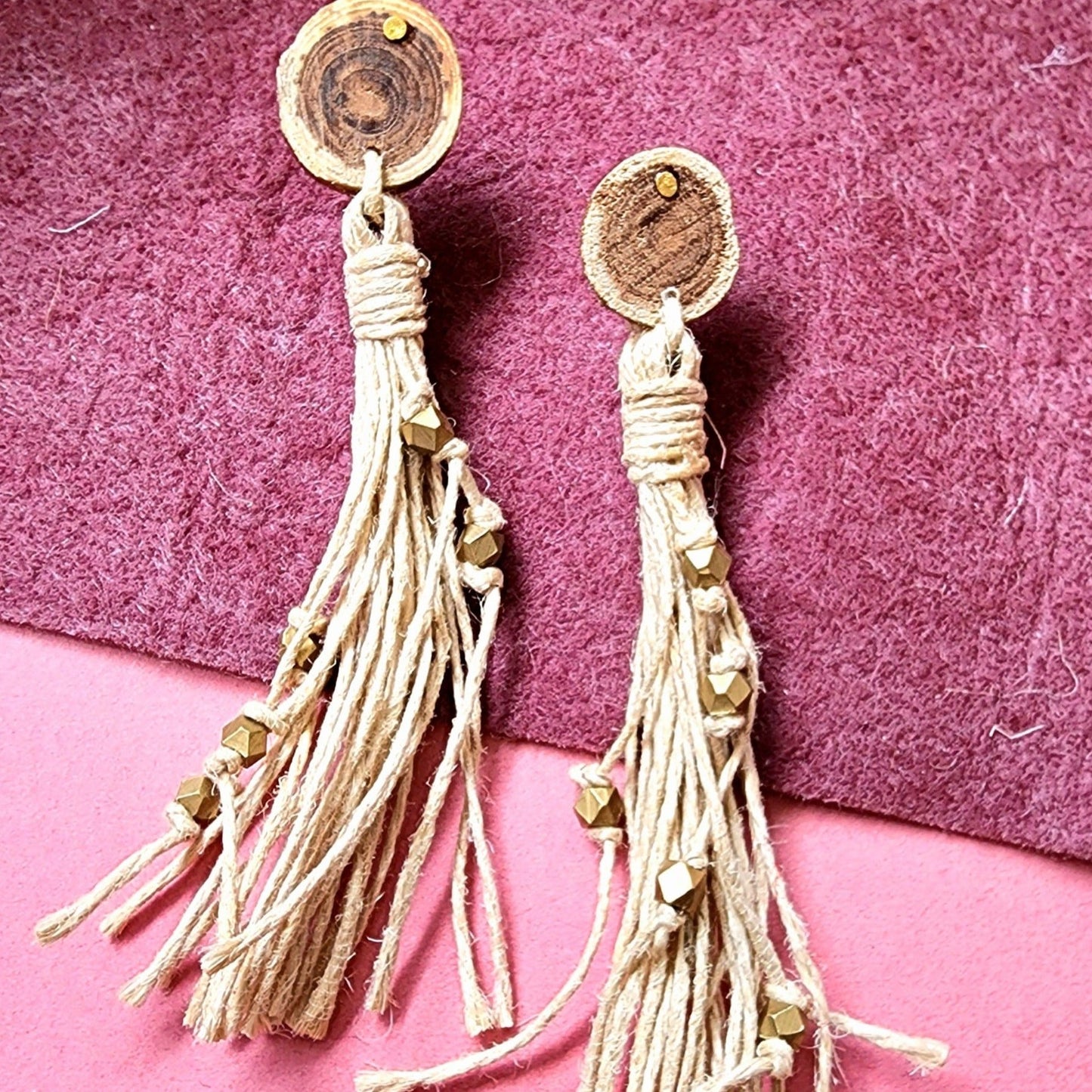 Statment Long Jute Earring