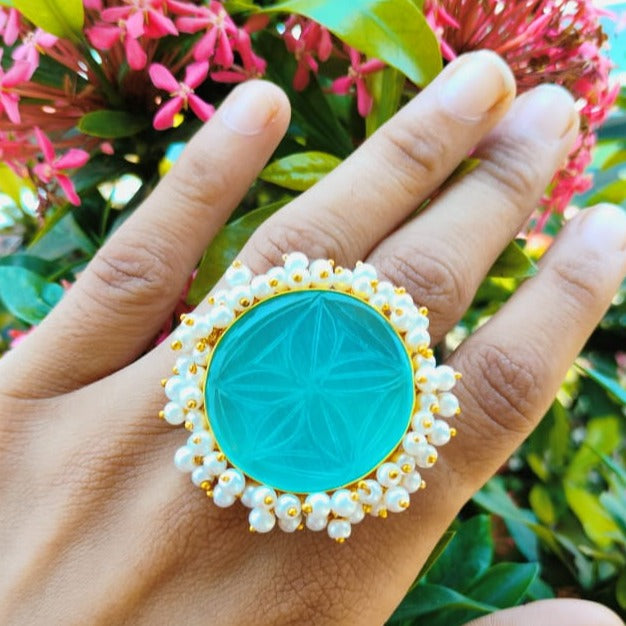 Circle shaped Cocktail Ring