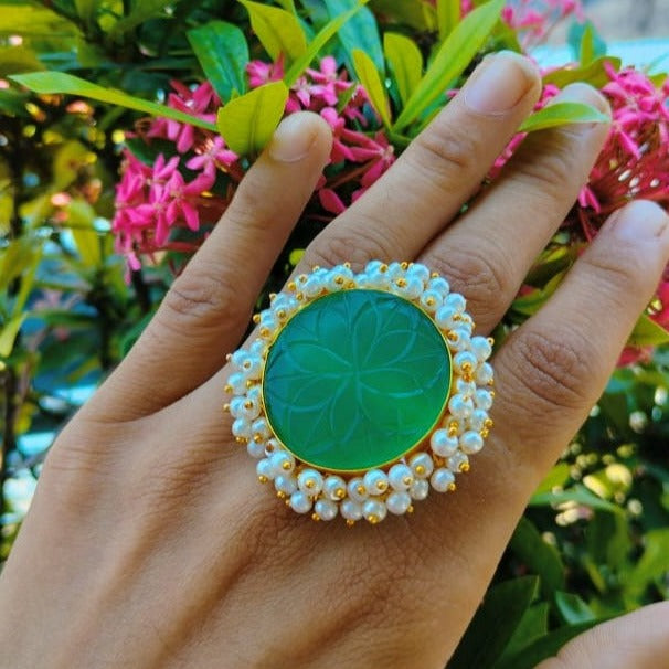 Circle shaped Cocktail Ring