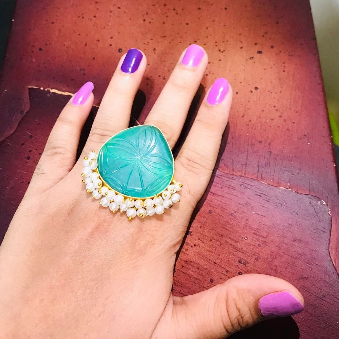 Semi Precious Stone Ring