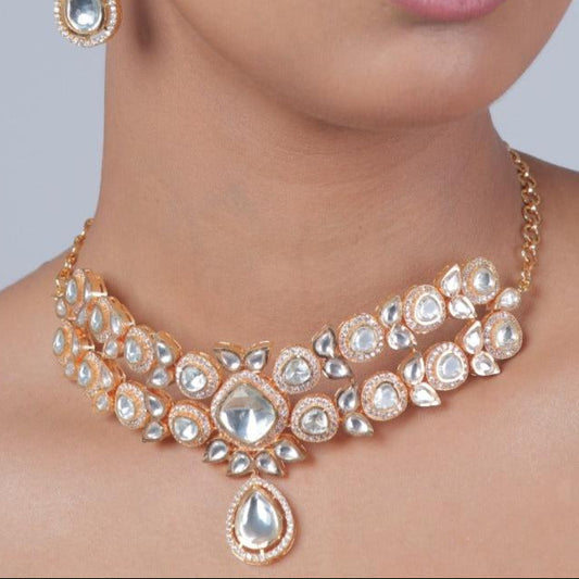 Polki Two Layered Choker