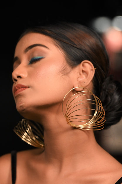 Gold Geomatrica Earring