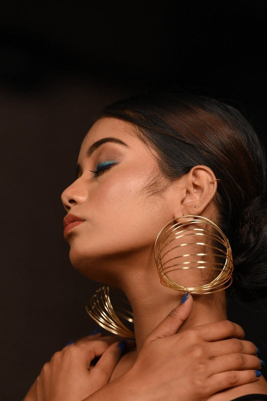 Gold Geomatrica Earring